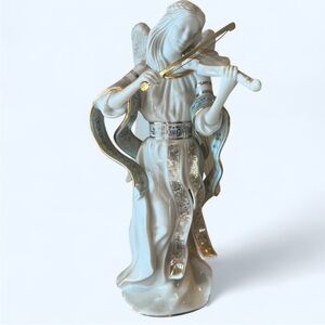Elegant Lenox Gold and White Angel Figurine